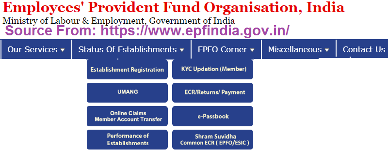 epfindia website
